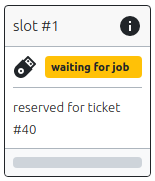 Slot status - waiting for job with reservation